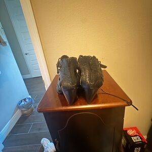 Dollhouse Black Ankle strapped heels 31/2"-4" heel